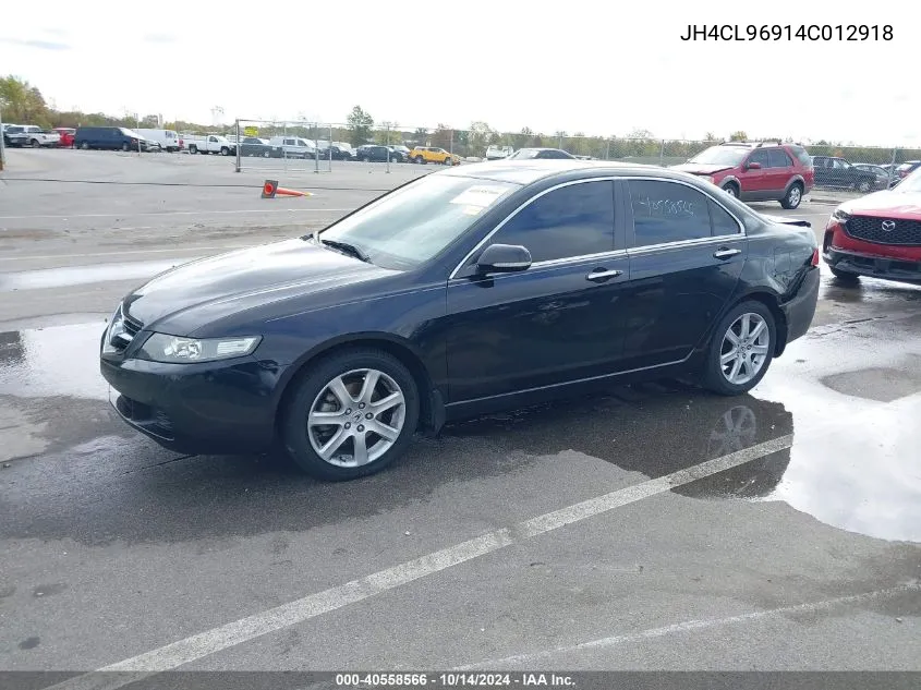 2004 Acura Tsx VIN: JH4CL96914C012918 Lot: 40558566