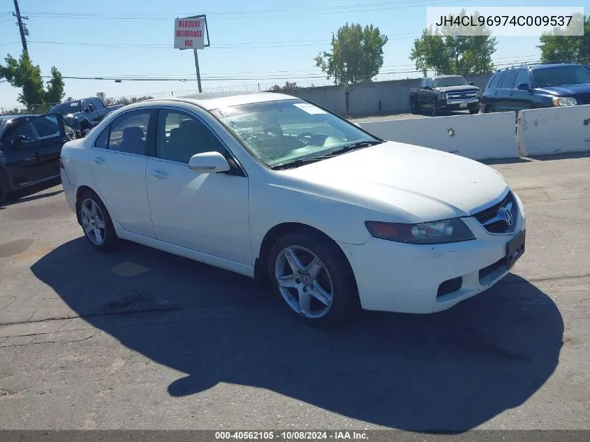 2004 Acura Tsx VIN: JH4CL96974C009537 Lot: 40562105