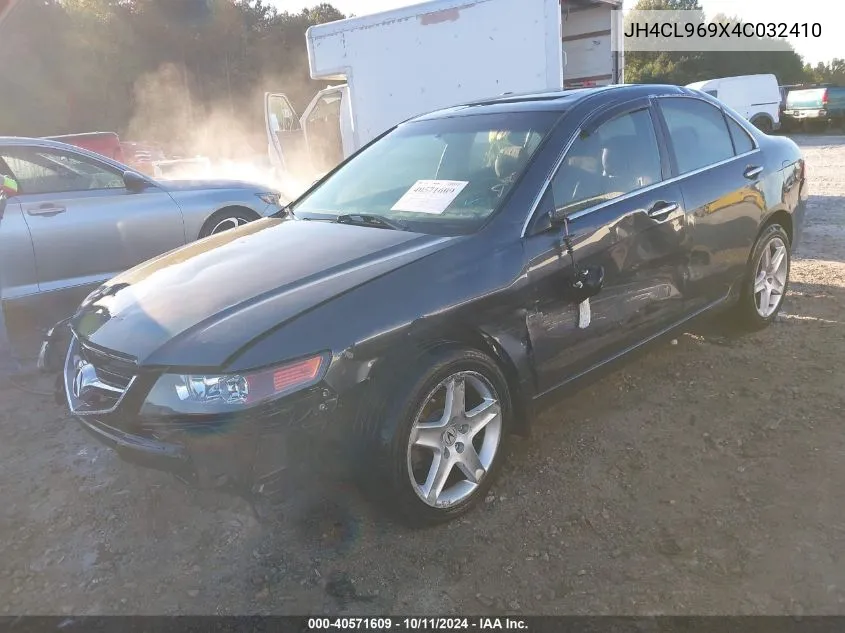 2004 Acura Tsx Navigation VIN: JH4CL969X4C032410 Lot: 40571609