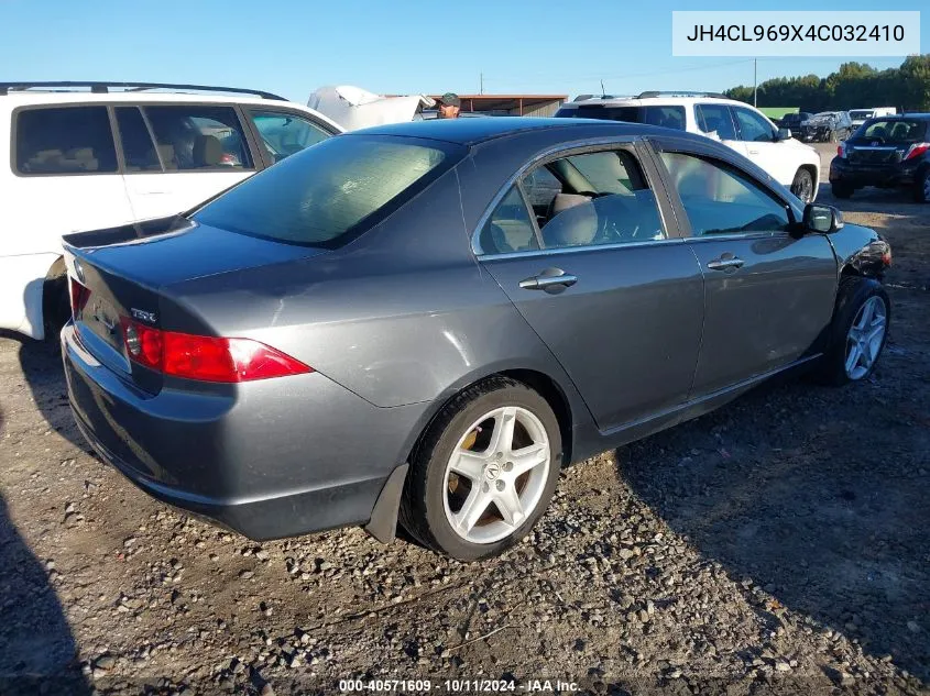 2004 Acura Tsx Navigation VIN: JH4CL969X4C032410 Lot: 40571609