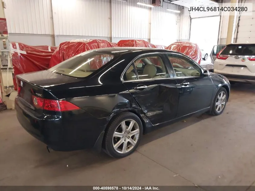 2004 Acura Tsx VIN: JH4CL96814C034280 Lot: 40598578