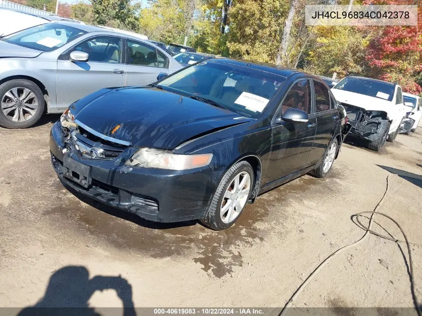 2004 Acura Tsx VIN: JH4CL96834C042378 Lot: 40619083