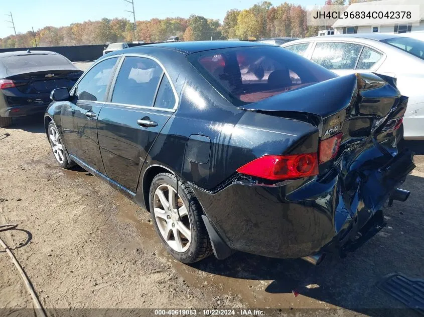 2004 Acura Tsx VIN: JH4CL96834C042378 Lot: 40619083