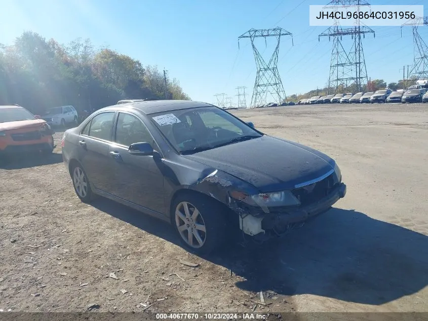 2004 Acura Tsx VIN: JH4CL96864C031956 Lot: 40677670