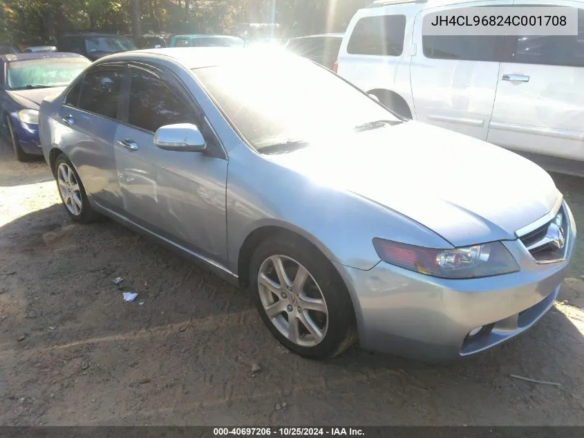 2004 Acura Tsx VIN: JH4CL96824C001708 Lot: 40697206