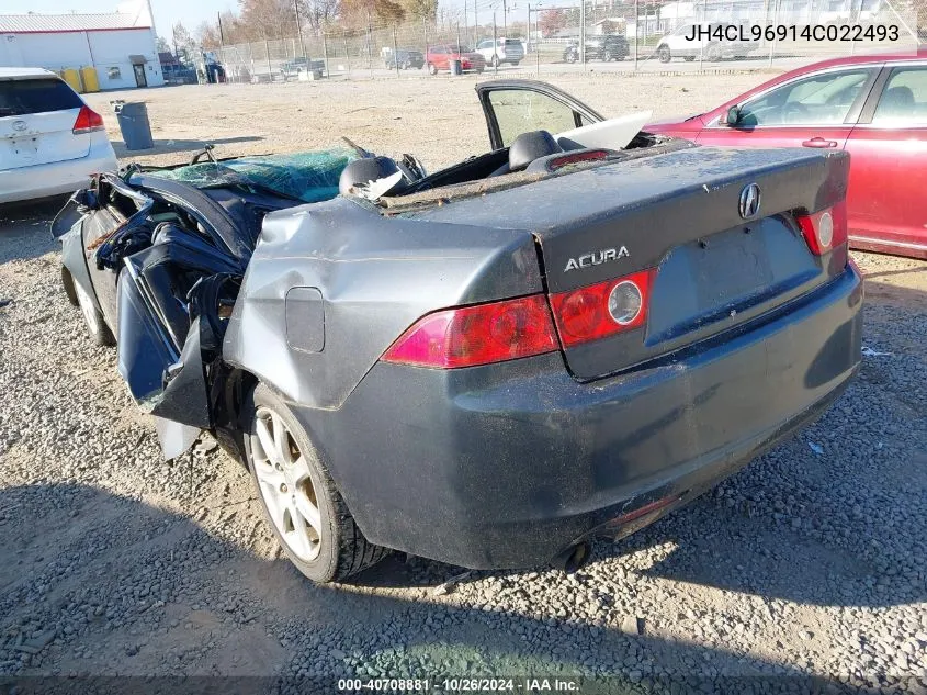 2004 Acura Tsx VIN: JH4CL96914C022493 Lot: 40708881