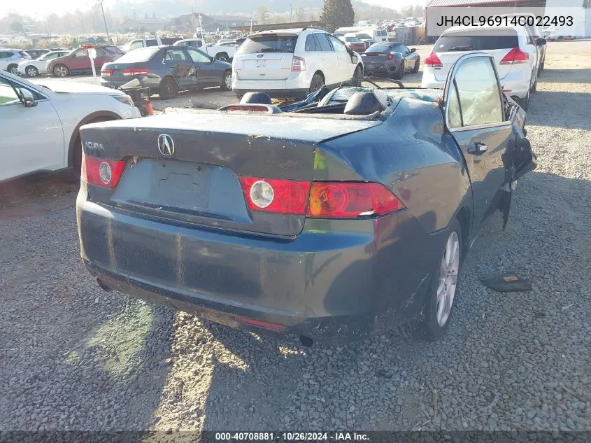 2004 Acura Tsx VIN: JH4CL96914C022493 Lot: 40708881