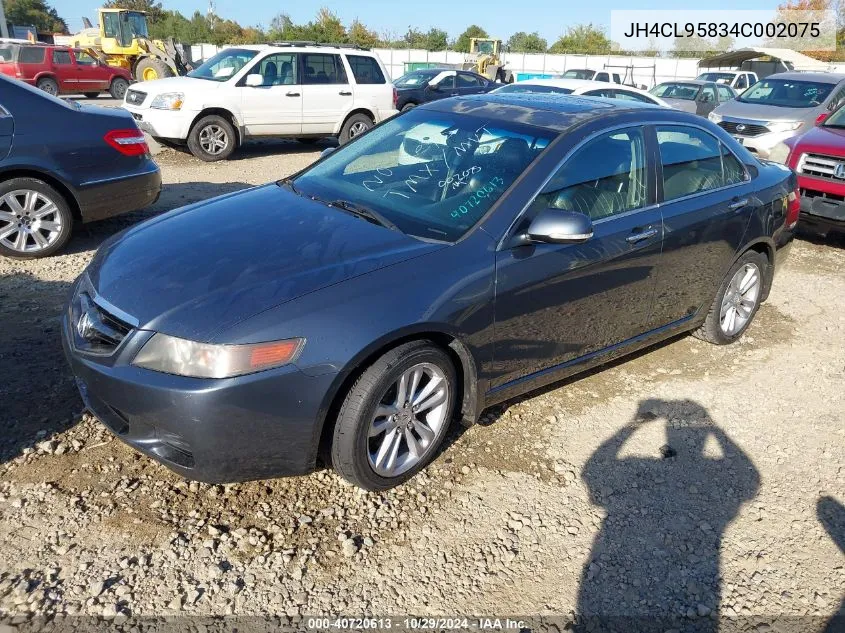 2004 Acura Tsx VIN: JH4CL95834C002075 Lot: 40720613