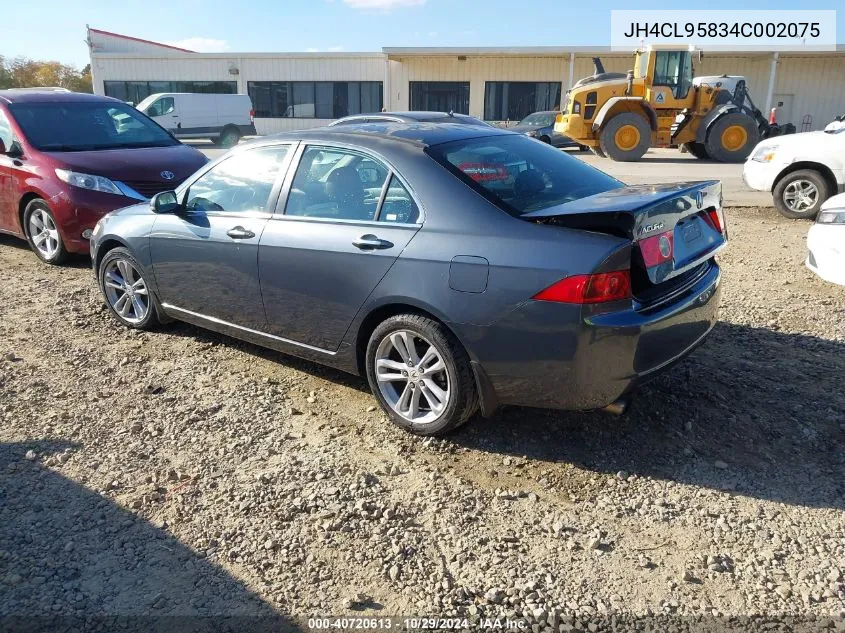 2004 Acura Tsx VIN: JH4CL95834C002075 Lot: 40720613