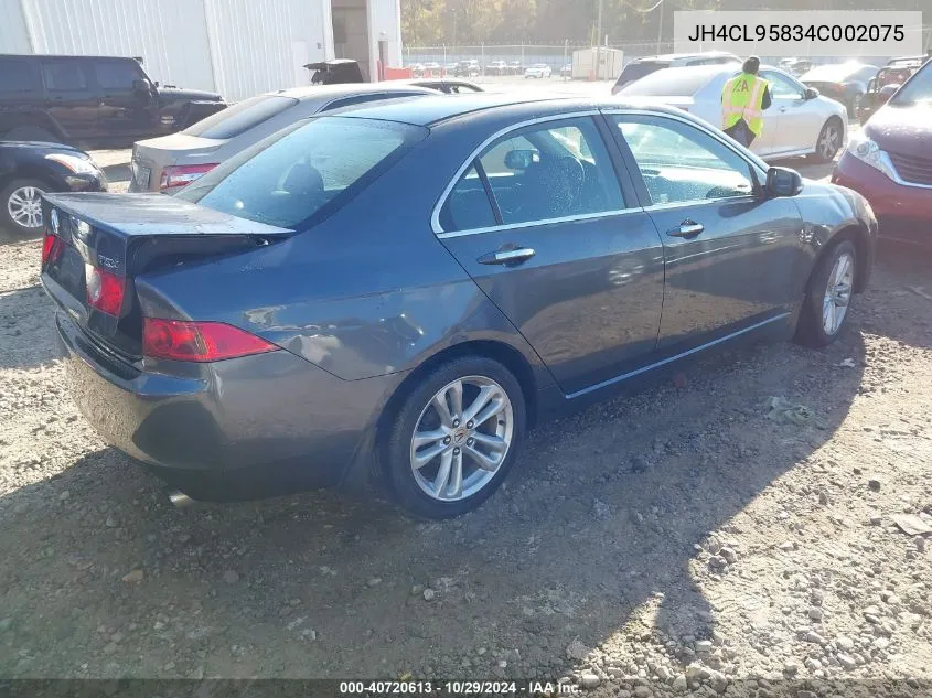 2004 Acura Tsx VIN: JH4CL95834C002075 Lot: 40720613