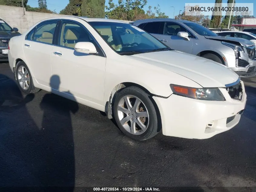 2004 Acura Tsx VIN: JH4CL96814C038880 Lot: 40728534