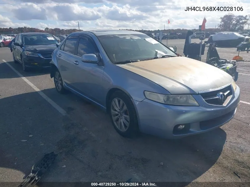 JH4CL968X4C028106 2004 Acura Tsx