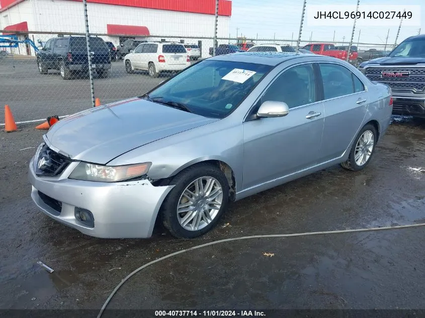 2004 Acura Tsx VIN: JH4CL96914C027449 Lot: 40737714