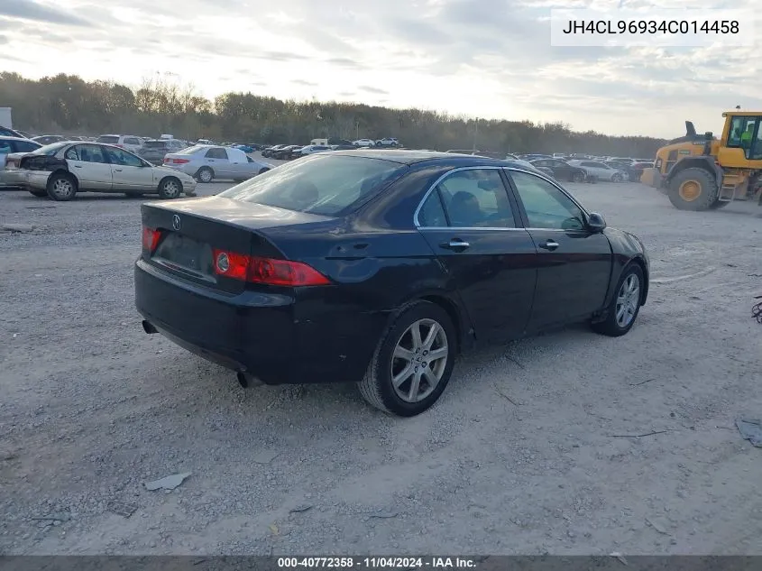 2004 Acura Tsx VIN: JH4CL96934C014458 Lot: 40772358