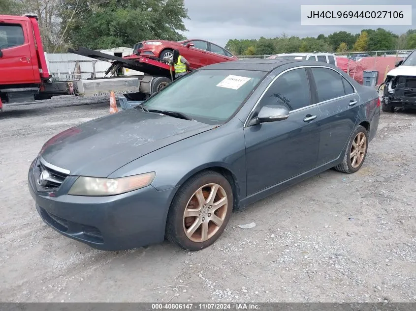 2004 Acura Tsx VIN: JH4CL96944C027106 Lot: 40806147