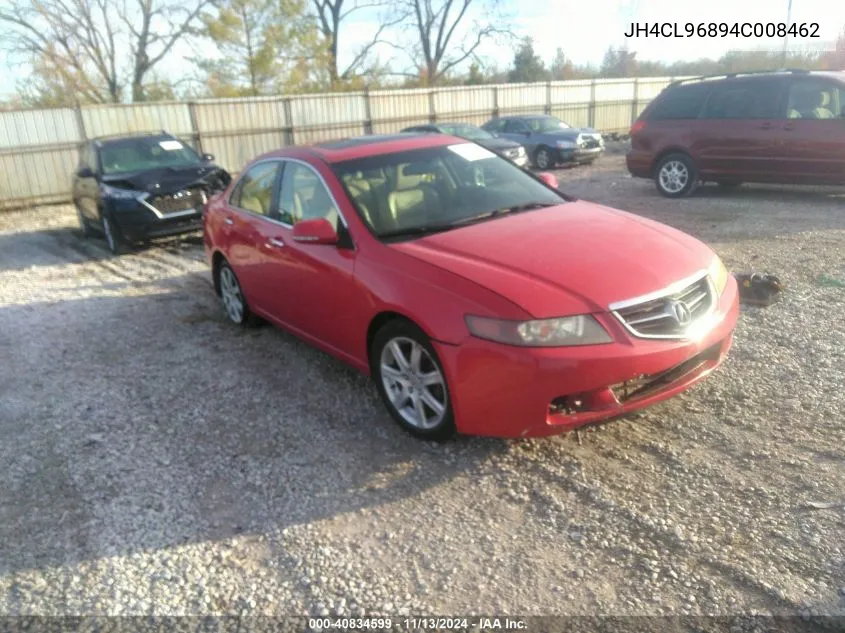 2004 Acura Tsx VIN: JH4CL96894C008462 Lot: 40834599