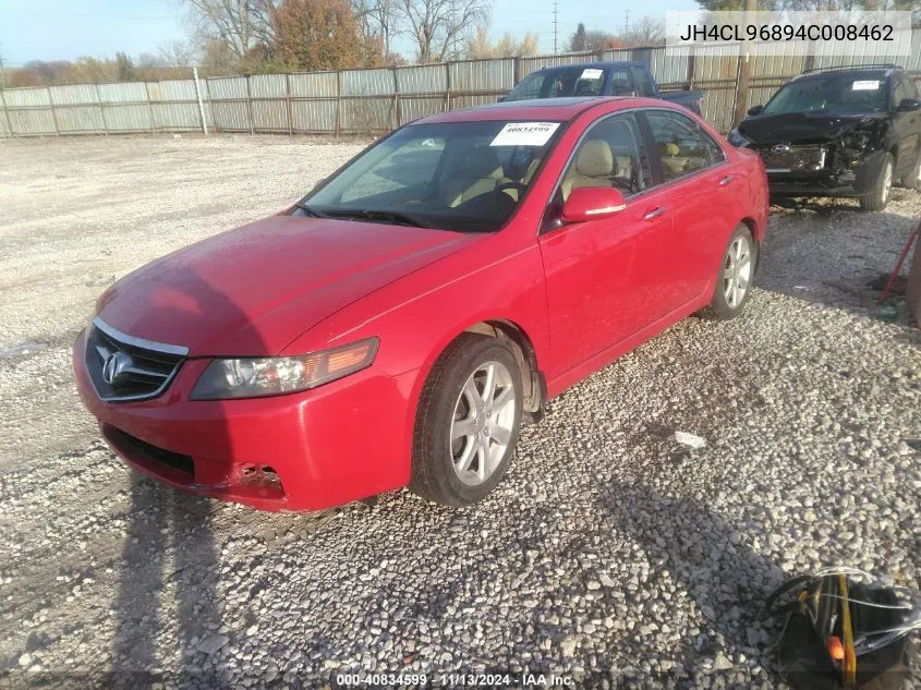 2004 Acura Tsx VIN: JH4CL96894C008462 Lot: 40834599