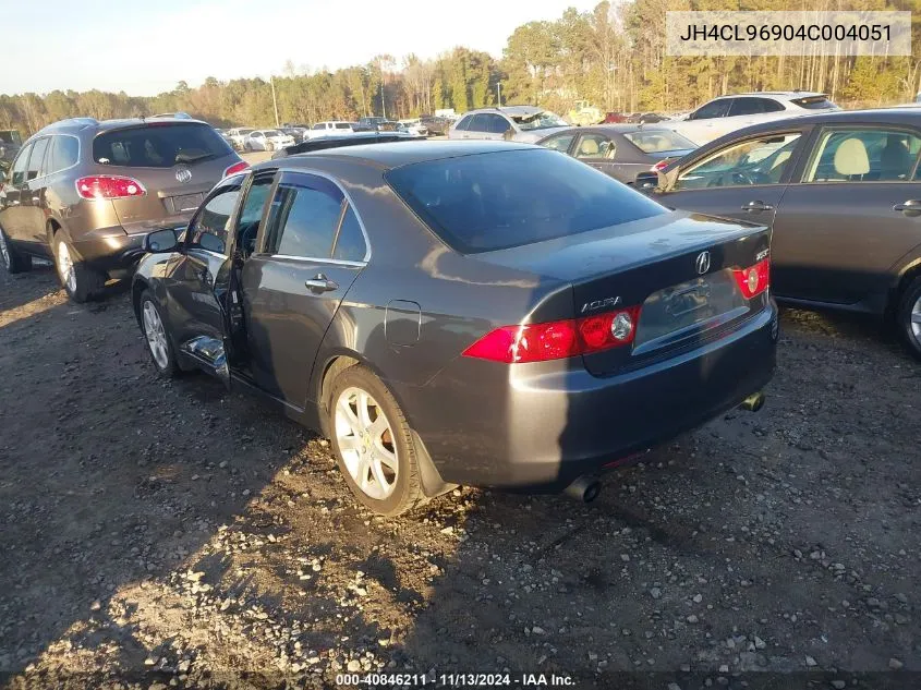 2004 Acura Tsx VIN: JH4CL96904C004051 Lot: 40846211