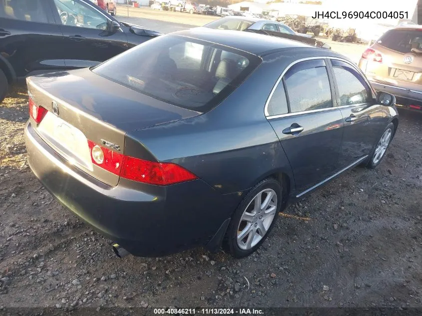 2004 Acura Tsx VIN: JH4CL96904C004051 Lot: 40846211