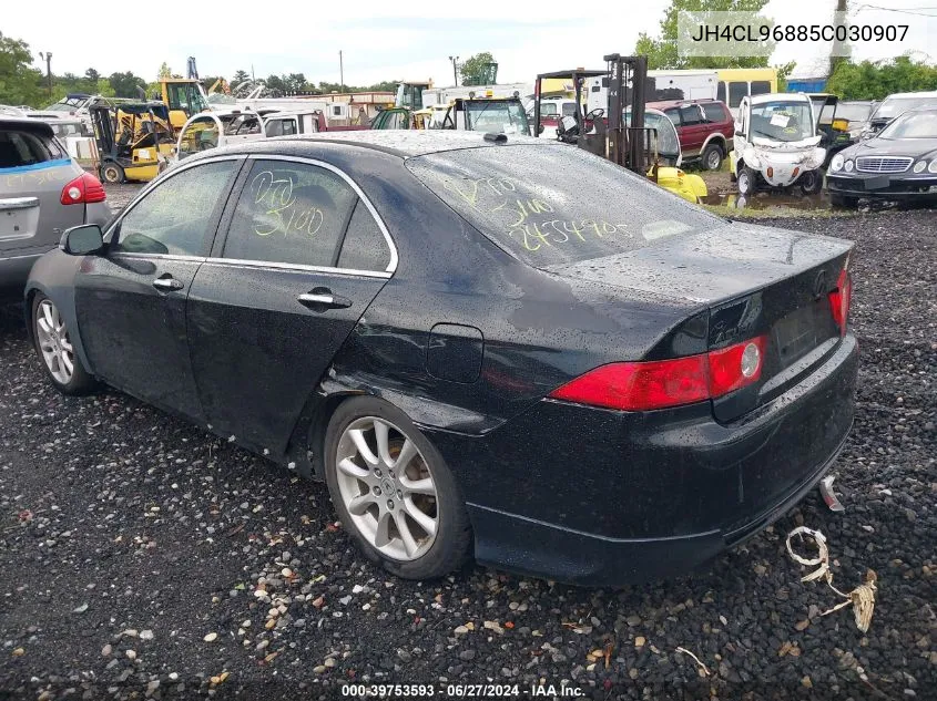 2005 Acura Tsx VIN: JH4CL96885C030907 Lot: 39753593