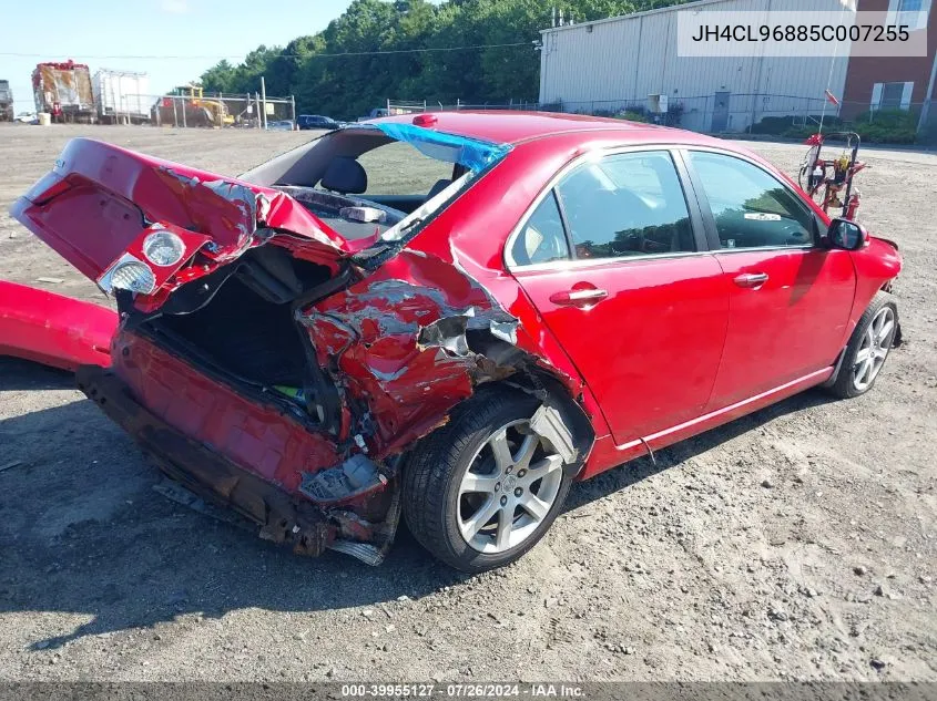 2005 Acura Tsx VIN: JH4CL96885C007255 Lot: 39955127