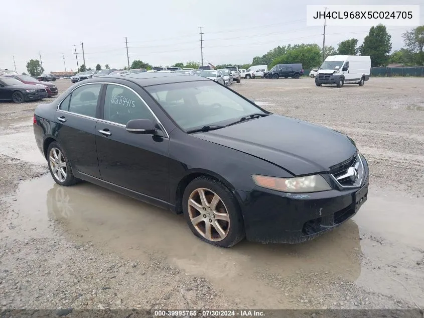 2005 Acura Tsx VIN: JH4CL968X5C024705 Lot: 39995765