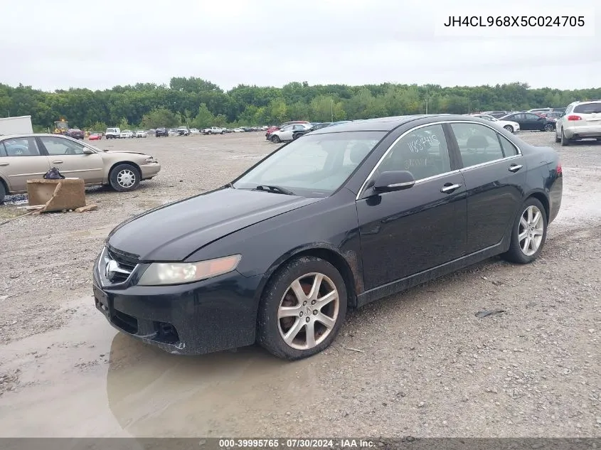 2005 Acura Tsx VIN: JH4CL968X5C024705 Lot: 39995765