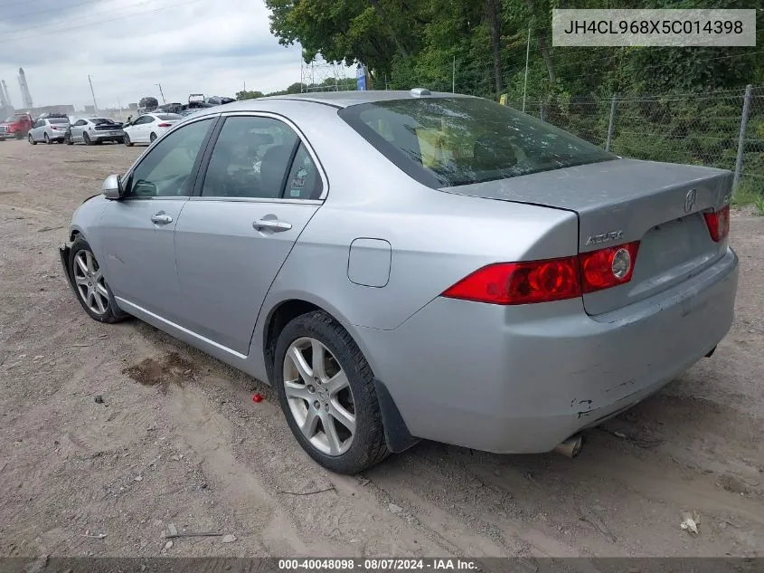 2005 Acura Tsx VIN: JH4CL968X5C014398 Lot: 40048098