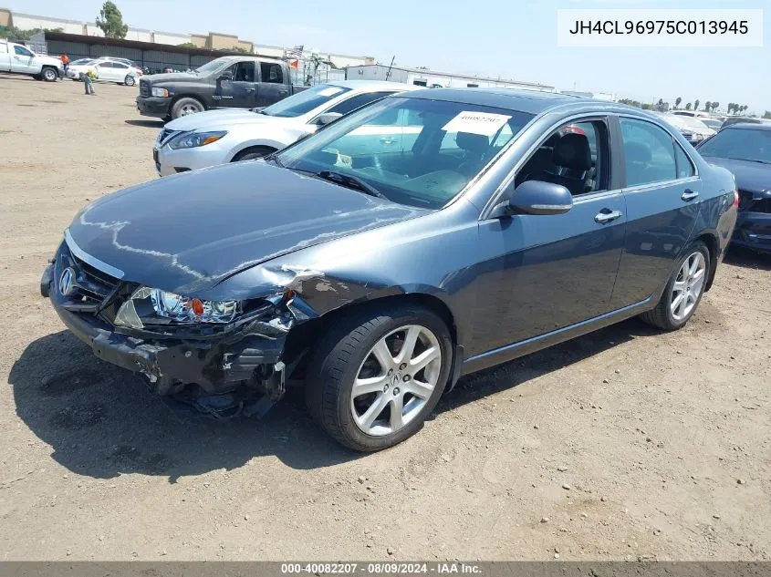 2005 Acura Tsx VIN: JH4CL96975C013945 Lot: 40082207