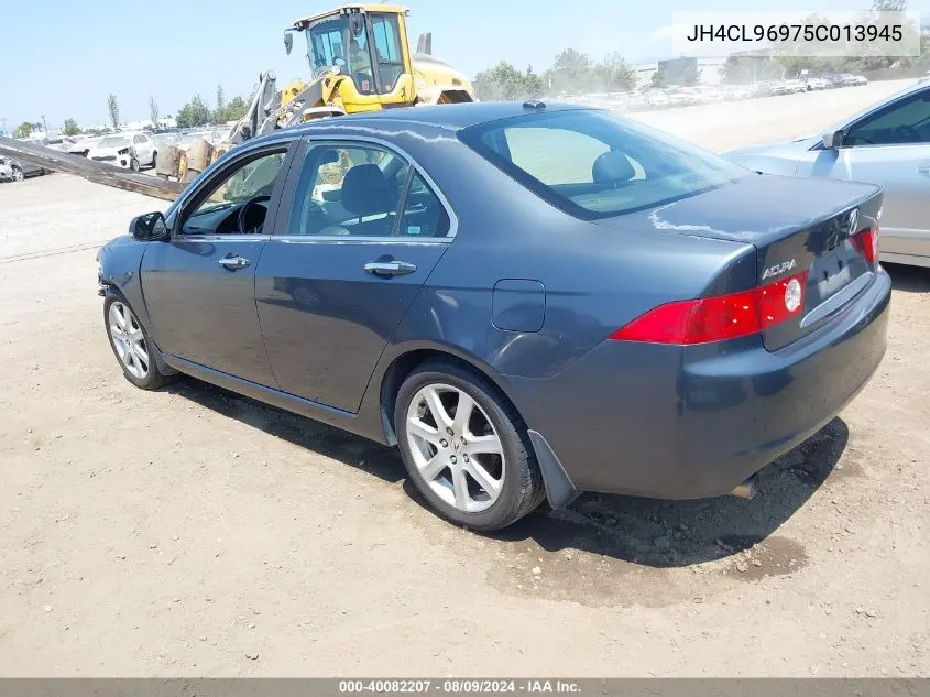 2005 Acura Tsx VIN: JH4CL96975C013945 Lot: 40082207