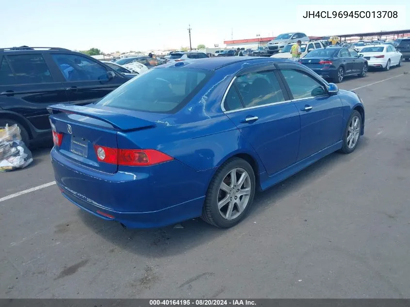 2005 Acura Tsx VIN: JH4CL96945C013708 Lot: 40164195