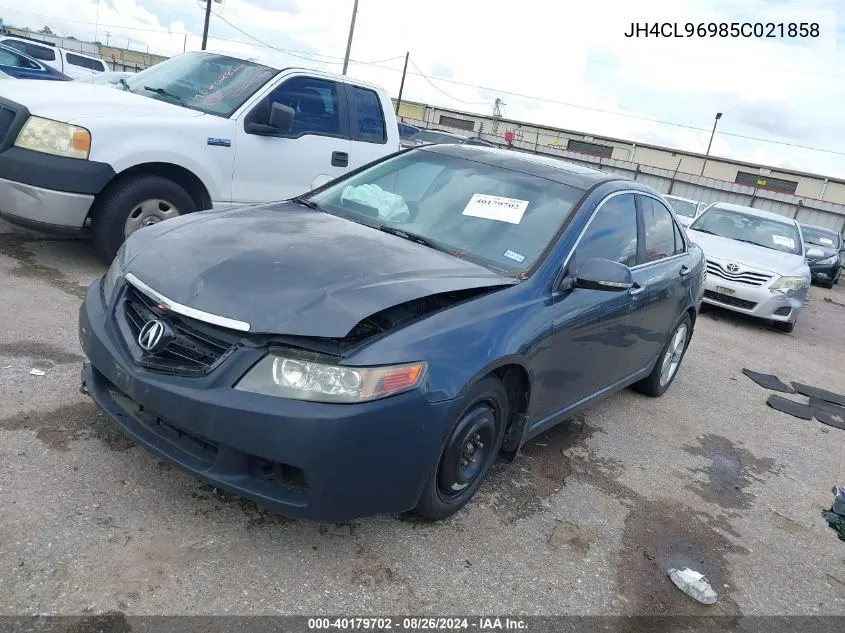 2005 Acura Tsx VIN: JH4CL96985C021858 Lot: 40179702