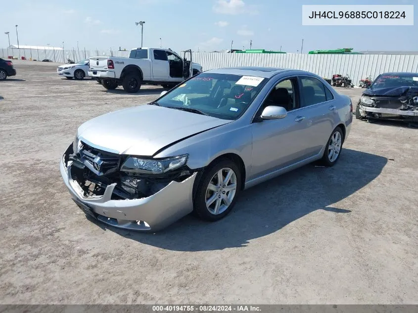 2005 Acura Tsx VIN: JH4CL96885C018224 Lot: 40194755