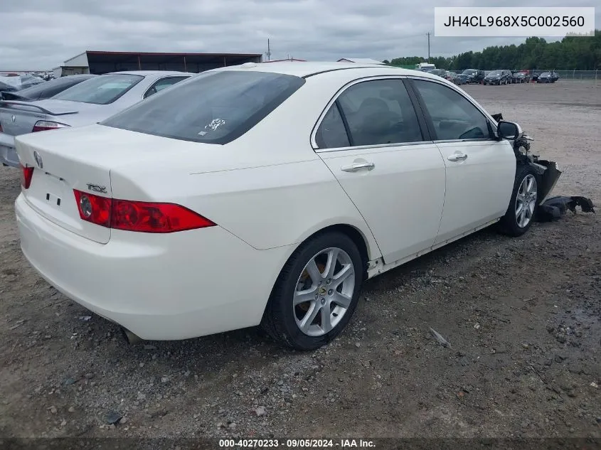 JH4CL968X5C002560 2005 Acura Tsx