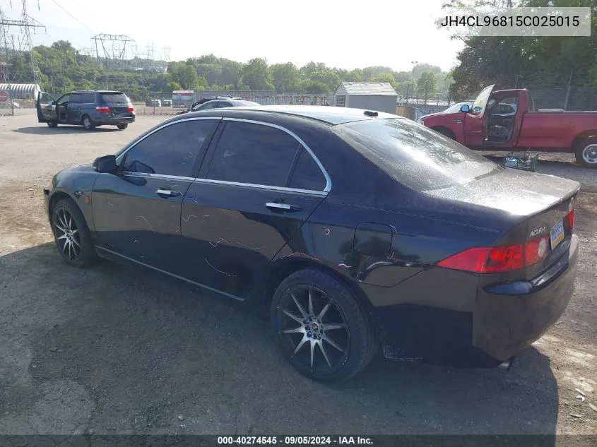 2005 Acura Tsx VIN: JH4CL96815C025015 Lot: 40274545