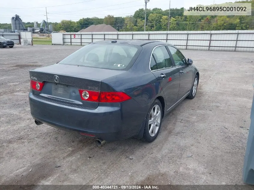 2005 Acura Tsx VIN: JH4CL96895C001092 Lot: 40344721