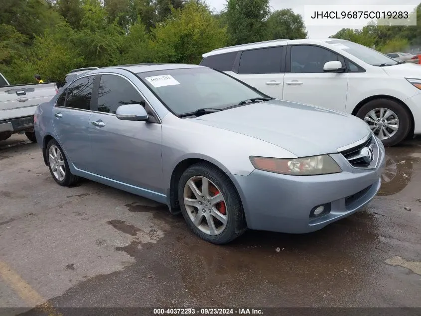 2005 Acura Tsx VIN: JH4CL96875C019283 Lot: 40372293