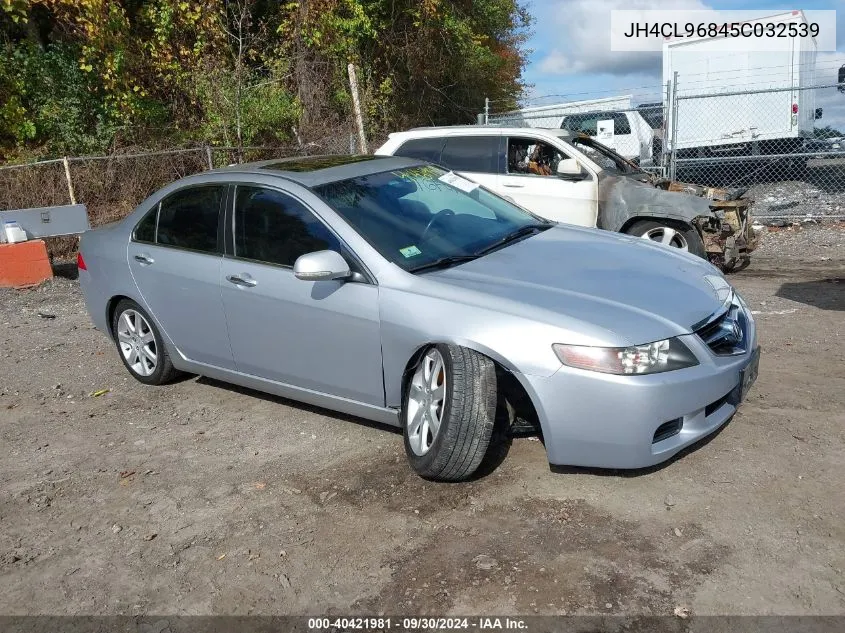 2005 Acura Tsx VIN: JH4CL96845C032539 Lot: 40421981