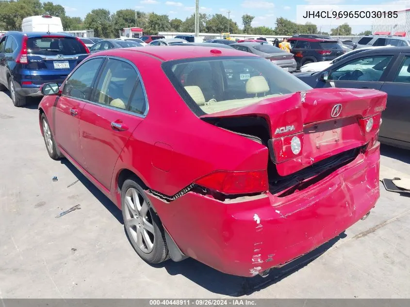 2005 Acura Tsx VIN: JH4CL96965C030185 Lot: 40448911