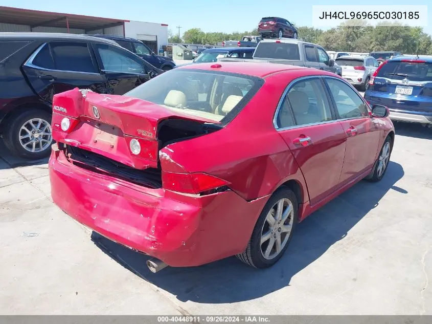 2005 Acura Tsx VIN: JH4CL96965C030185 Lot: 40448911