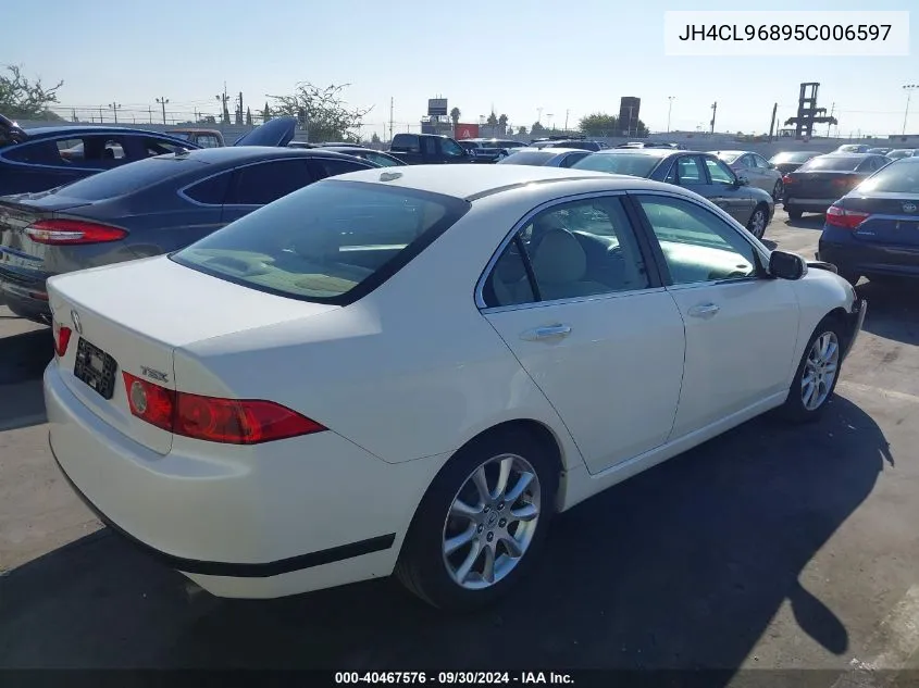 2005 Acura Tsx VIN: JH4CL96895C006597 Lot: 40467576