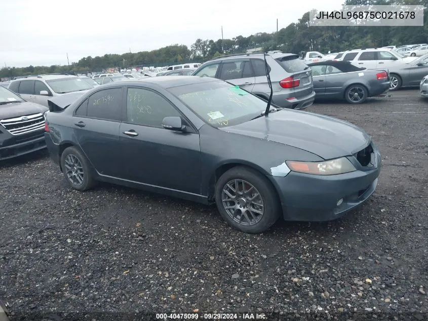 2005 Acura Tsx VIN: JH4CL96875C021678 Lot: 40475099