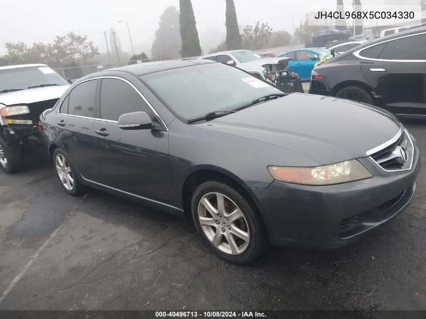 2005 Acura Tsx VIN: JH4CL968X5C034330 Lot: 40496713