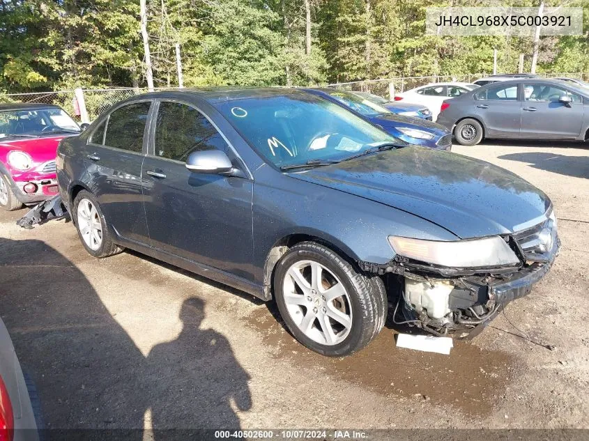 2005 Acura Tsx VIN: JH4CL968X5C003921 Lot: 40502600