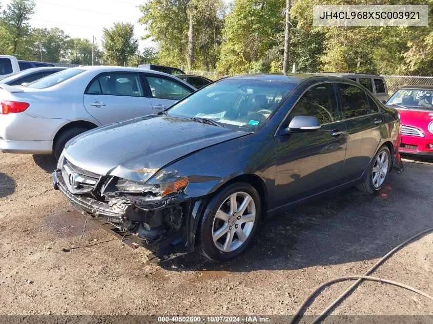 2005 Acura Tsx VIN: JH4CL968X5C003921 Lot: 40502600