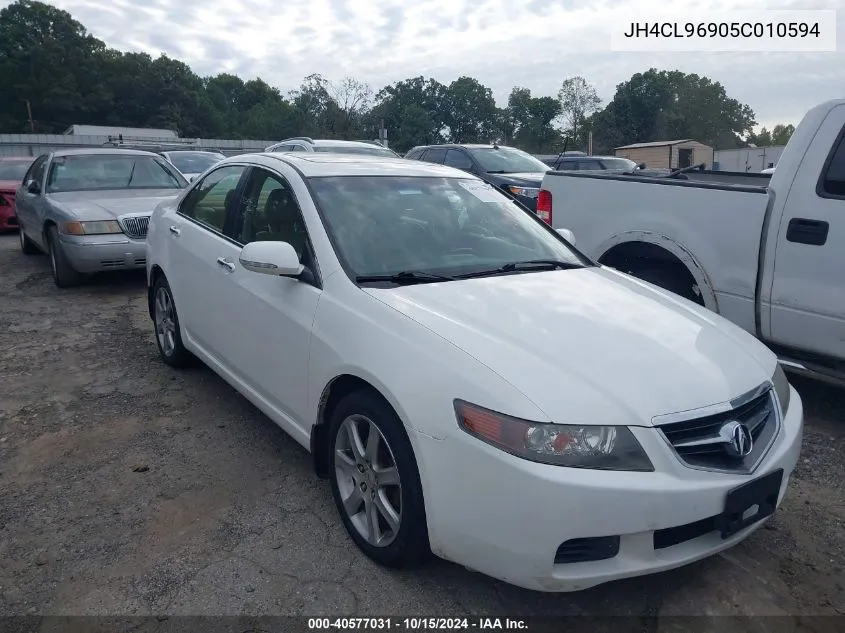 2005 Acura Tsx VIN: JH4CL96905C010594 Lot: 40577031