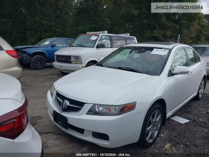 2005 Acura Tsx VIN: JH4CL96905C010594 Lot: 40577031