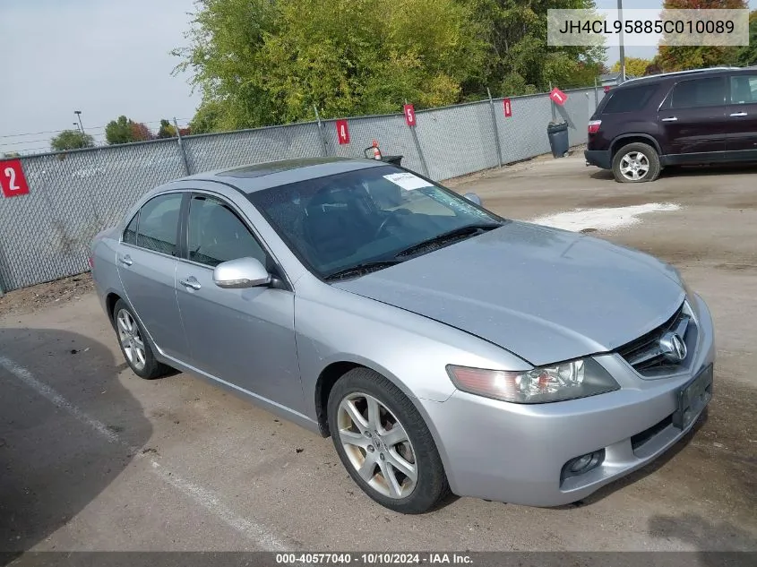 2005 Acura Tsx VIN: JH4CL95885C010089 Lot: 40577040