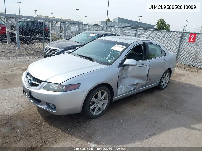 2005 Acura Tsx VIN: JH4CL95885C010089 Lot: 40577040