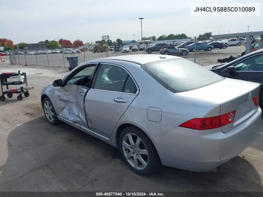 2005 Acura Tsx VIN: JH4CL95885C010089 Lot: 40577040